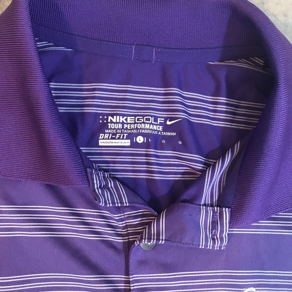 NIKE GOLF DRI-FIT "SMOCK GOLF COURSE" POLO SHIRT - Picture 5 of 7